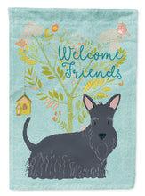 Load image into Gallery viewer, Welcome Friends Scottish Terrier Flag Canvas House Size BB7616CHF