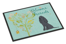 Load image into Gallery viewer, Welcome Friends Black Cocker Spaniel Doormat - 18x27 Decorative Floor Mat – Indoor/Outdoor Rug with Artistic Flair BB7618MAT