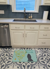 Load image into Gallery viewer, Welcome Friends Black Cocker Spaniel Machine Washable Memory Foam Mat BB7618RUG