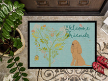 Load image into Gallery viewer, Welcome Friends Buff Cocker Spaniel Doormat - 24x36 Decorative Floor Mat – Indoor/Outdoor Rug with Artistic Flair BB7619JMAT