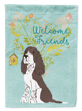 Load image into Gallery viewer, Welcome Friends Brown Springer Spaniel Flag Canvas House Size BB7622CHF