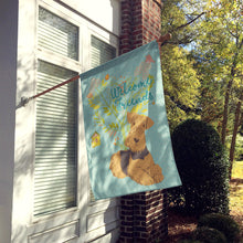 Load image into Gallery viewer, Welcome Friends Airedale Terrier Flag Canvas House Size BB7625CHF