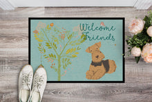 Load image into Gallery viewer, Welcome Friends Airedale Terrier Doormat - 18x27 Decorative Floor Mat – Indoor/Outdoor Rug with Artistic Flair BB7625MAT