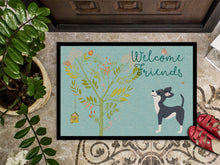 Load image into Gallery viewer, Welcome Friends Black White Chihuahua Doormat - 24x36 Decorative Floor Mat – Indoor/Outdoor Rug with Artistic Flair BB7627JMAT