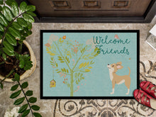 Load image into Gallery viewer, Welcome Friends Brown White Chihuahua Doormat - 18x27 Decorative Floor Mat – Indoor/Outdoor Rug with Artistic Flair BB7628MAT