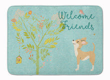 Load image into Gallery viewer, Welcome Friends Brown White Chihuahua Machine Washable Memory Foam Mat BB7628RUG