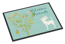 Load image into Gallery viewer, Welcome Friends White Chihuahua Doormat - 18x27 Decorative Floor Mat – Indoor/Outdoor Rug with Artistic Flair BB7629MAT