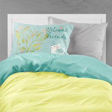 Load image into Gallery viewer, Welcome Friends White Chihuahua Fabric Standard Pillowcase – Artistic Decorative Front, White Back BB7629PILLOWCASE