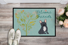 Load image into Gallery viewer, Welcome Friends Black French Bulldog Doormat - 24x36 Decorative Floor Mat – Indoor/Outdoor Rug with Artistic Flair BB7632JMAT
