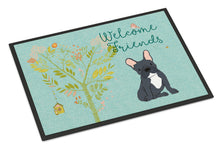 Load image into Gallery viewer, Welcome Friends Black French Bulldog Doormat - 24x36 Decorative Floor Mat – Indoor/Outdoor Rug with Artistic Flair BB7632JMAT