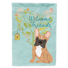 Load image into Gallery viewer, Welcome Friends Fawn French Bulldog Flag Canvas House Size BB7633CHF