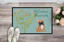 Load image into Gallery viewer, Welcome Friends Fawn French Bulldog Doormat - 18x27 Decorative Floor Mat – Indoor/Outdoor Rug with Artistic Flair BB7633MAT