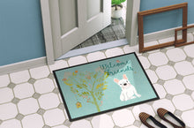 Load image into Gallery viewer, Welcome Friends White French Bulldog Doormat - 18x27 Decorative Floor Mat – Indoor/Outdoor Rug with Artistic Flair BB7635MAT
