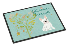Load image into Gallery viewer, Welcome Friends White French Bulldog Doormat - 18x27 Decorative Floor Mat – Indoor/Outdoor Rug with Artistic Flair BB7635MAT