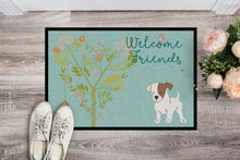 Load image into Gallery viewer, Welcome Friends Jack Russell Terrier Puppy Doormat - 18x27 Decorative Floor Mat – Indoor/Outdoor Rug with Artistic Flair BB7637MAT