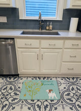 Load image into Gallery viewer, Welcome Friends Jack Russell Terrier Puppy Machine Washable Memory Foam Mat BB7637RUG