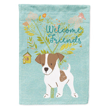 Load image into Gallery viewer, Welcome Friends Jack Russell Terrier Puppy Flag Canvas House Size BB7638CHF