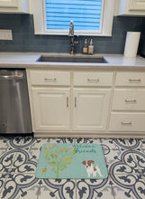 Load image into Gallery viewer, Welcome Friends Jack Russell Terrier Puppy Machine Washable Memory Foam Mat BB7638RUG