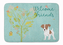 Load image into Gallery viewer, Welcome Friends Jack Russell Terrier Puppy Machine Washable Memory Foam Mat BB7638RUG