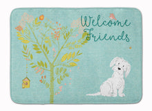 Load image into Gallery viewer, Welcome Friends Maltese Machine Washable Memory Foam Mat BB7639RUG