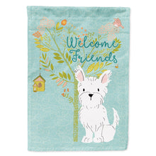 Load image into Gallery viewer, Welcome Friends Westie Flag Canvas House Size BB7640CHF
