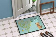Load image into Gallery viewer, Welcome Friends Yorkie Natural Ears Doormat - 24x36 Decorative Floor Mat – Indoor/Outdoor Rug with Artistic Flair BB7642JMAT