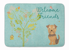 Load image into Gallery viewer, Welcome Friends Yorkie Natural Ears Machine Washable Memory Foam Mat BB7642RUG
