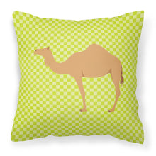 Load image into Gallery viewer, Arabian Camel Dromedary Green Fabric Decorative Pillow BB7643PW1818