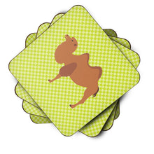Load image into Gallery viewer, Bactrian Camel Green Foam Coaster  BB7644FC