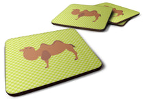 Load image into Gallery viewer, Bactrian Camel Green Foam Coaster  BB7644FC