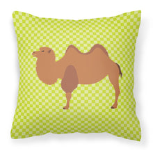 Load image into Gallery viewer, Bactrian Camel Green Fabric Decorative Pillow BB7644PW1818