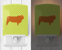 Load image into Gallery viewer, Highland Cow Green Ceramic Night Light BB7646CNL