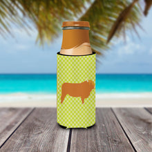 Load image into Gallery viewer, Highland Cow Green   Hugger for slim cans