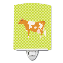 Load image into Gallery viewer, Guernsey Cow  Green Ceramic Night Light BB7647CNL