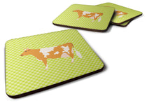 Load image into Gallery viewer, Guernsey Cow  Green Foam Coaster  BB7647FC
