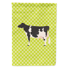 Load image into Gallery viewer, Holstein Cow Green Flag Canvas House Size BB7648CHF