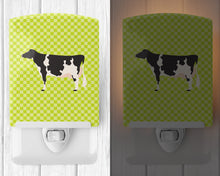 Load image into Gallery viewer, Holstein Cow Green Ceramic Night Light BB7648CNL