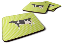 Load image into Gallery viewer, Holstein Cow Green Foam Coaster  BB7648FC