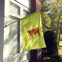 Load image into Gallery viewer, Ankole-Watusu Cow Green Flag Canvas House Size BB7649CHF