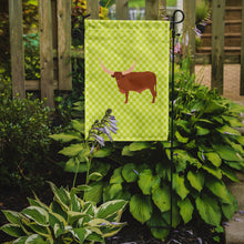 Load image into Gallery viewer, Ankole-Watusu Cow Green Garden Flag - Outdoor Decorative Yard Flag