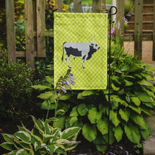 Load image into Gallery viewer, Hungarian Grey Steppe Cow Green Garden Flag - Outdoor Decorative Yard Flag