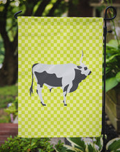 Load image into Gallery viewer, Hungarian Grey Steppe Cow Green Garden Flag - Outdoor Decorative Yard Flag