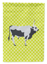 Load image into Gallery viewer, Hungarian Grey Steppe Cow Green Garden Flag - Outdoor Decorative Yard Flag