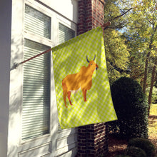 Load image into Gallery viewer, Zebu Indicine Cow Green Flag Canvas House Size BB7651CHF