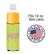 Load image into Gallery viewer, Charolais Cow Green   Hugger for slim cans