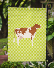 Load image into Gallery viewer, Ayrshire Cow Green Garden Flag - Outdoor Decorative Yard Flag