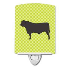 Load image into Gallery viewer, Black Angus Cow Green Ceramic Night Light BB7654CNL