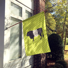 Load image into Gallery viewer, Belted Galloway Cow Green Flag Canvas House Size BB7657CHF