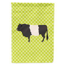 Load image into Gallery viewer, Belted Galloway Cow Green Flag Canvas House Size BB7657CHF