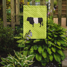 Load image into Gallery viewer, Belted Galloway Cow Green Garden Flag - Outdoor Decorative Yard Flag